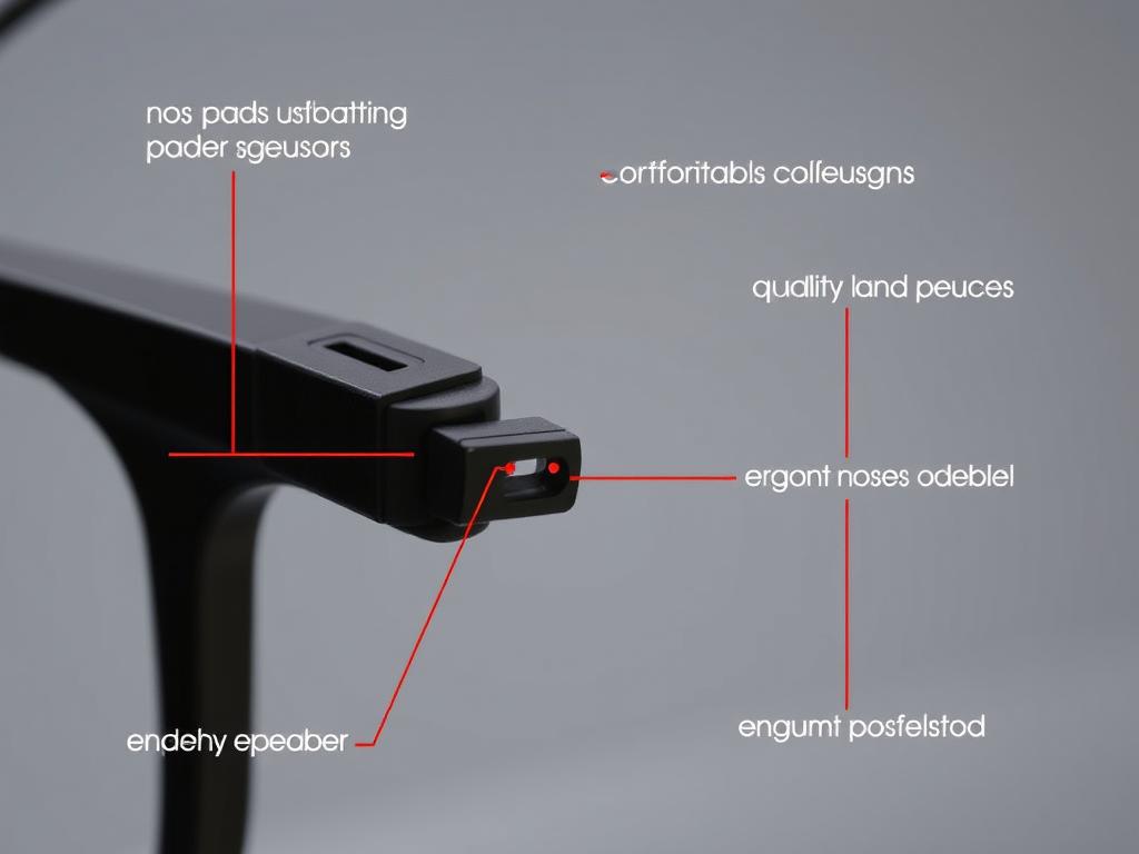 Detale konstrukcji okularów Ayur Read Pro