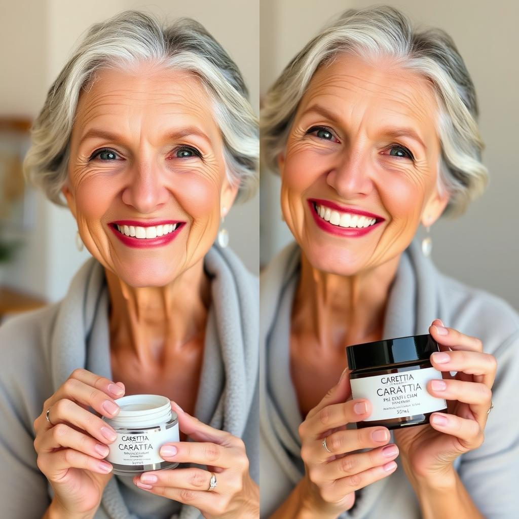 Satisfied customer showing results after using Carattia Cream