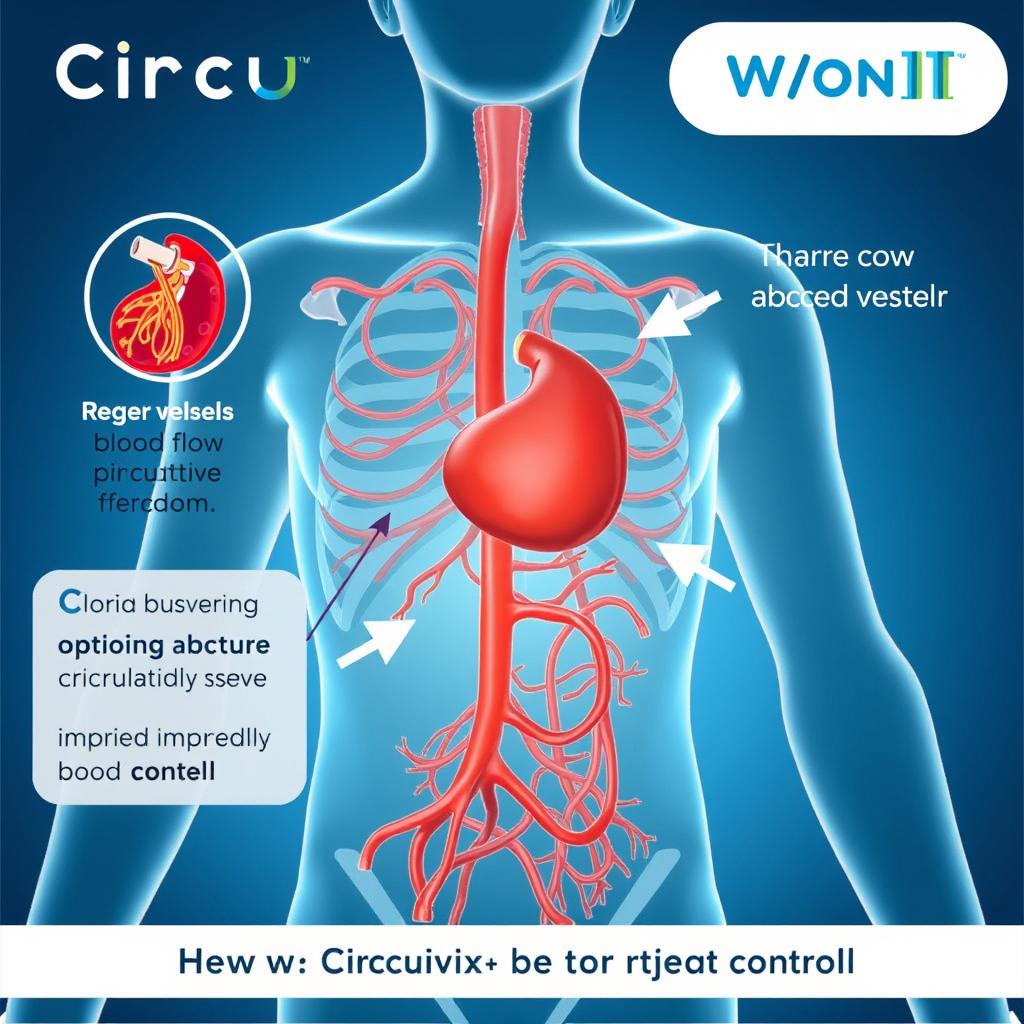 Schemat działania Circuvix Control na układ krążenia