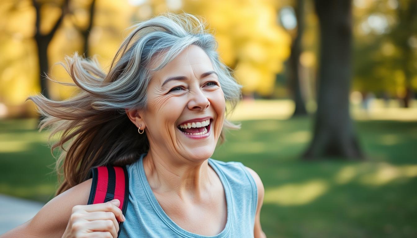Osoba ciesząca się aktywnością fizyczną dzięki DIABALANCE Daily
