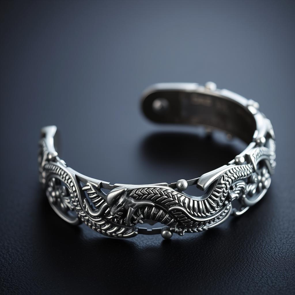 Dragon Pattern Bracelet pokazujący wysoką jakość wykonania