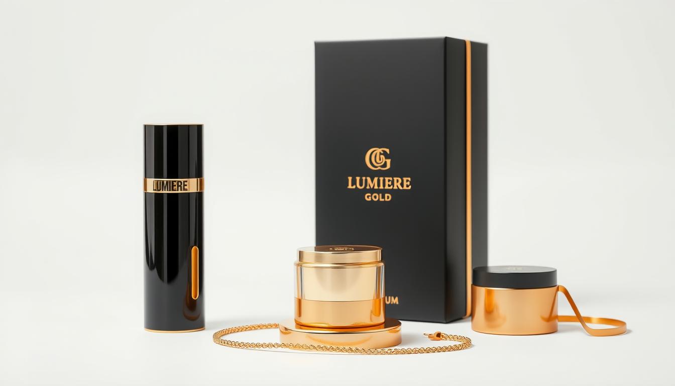 Lumiere Gold produkt w eleganckim opakowaniu prezentowym