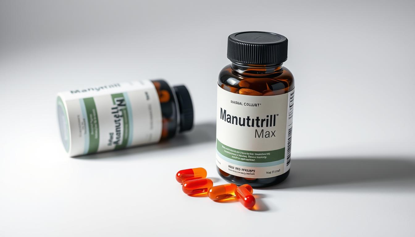 Opakowanie suplementu Manutrill Max z kapsułkami