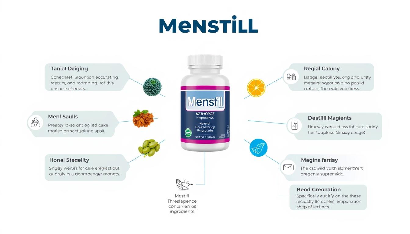 Składniki Menstill w formie graficznej prezentacji
