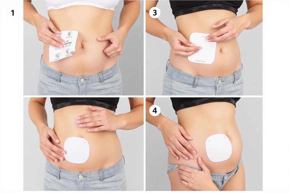 Step-by-step application of Natural Slimin Patch