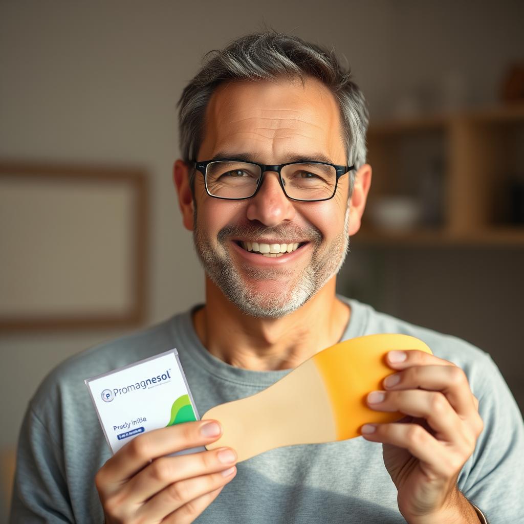 Zadowolony klient używający wkładek Promagnesol