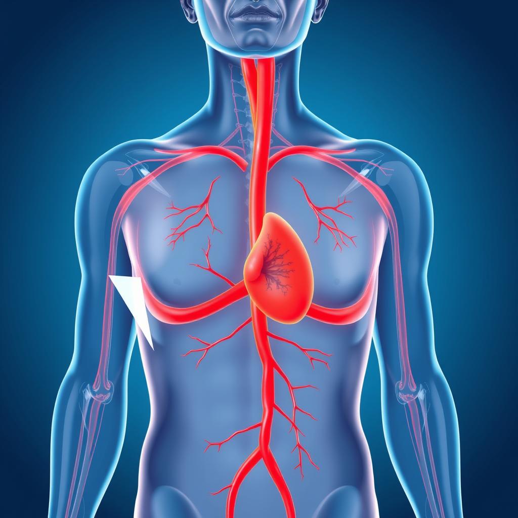 Illustration of improved blood flow with Vigor Max Nature