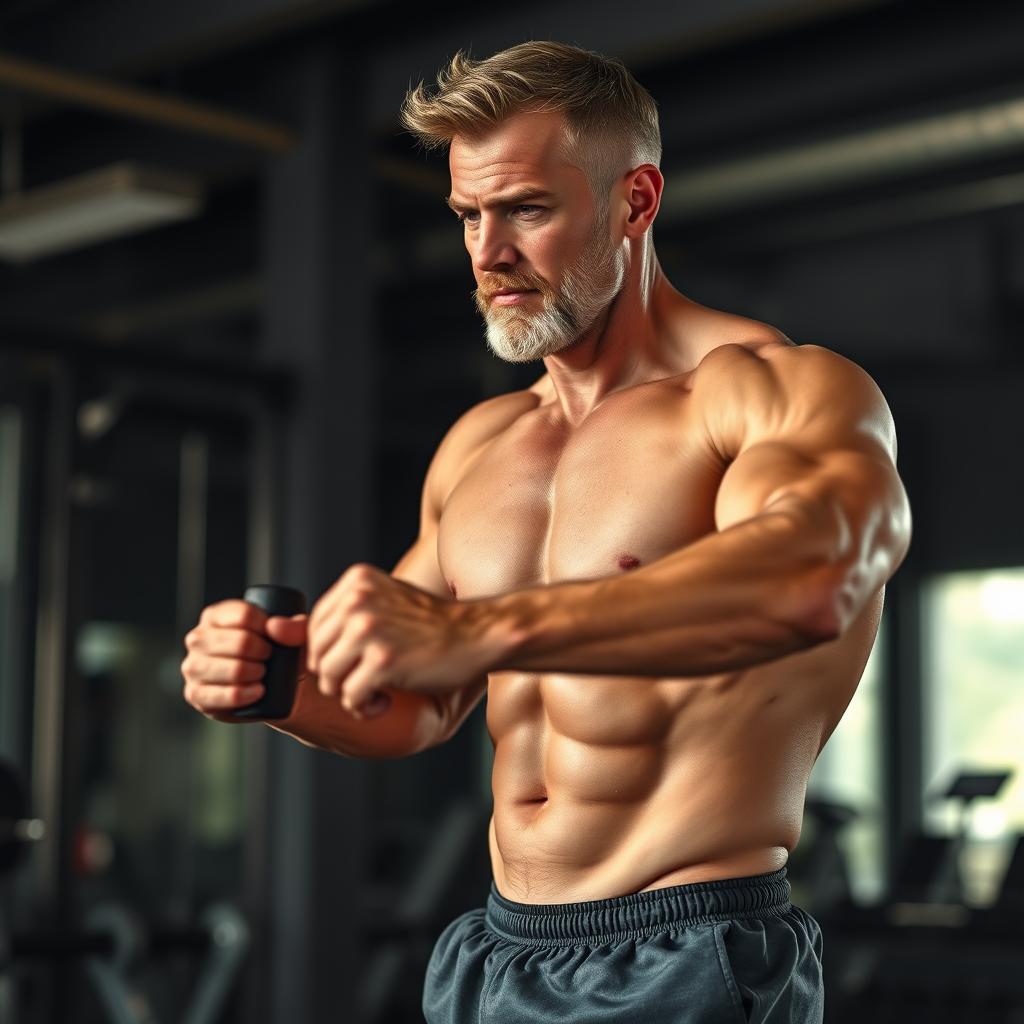 Man showing improved muscle definition from Vigor Max Nature