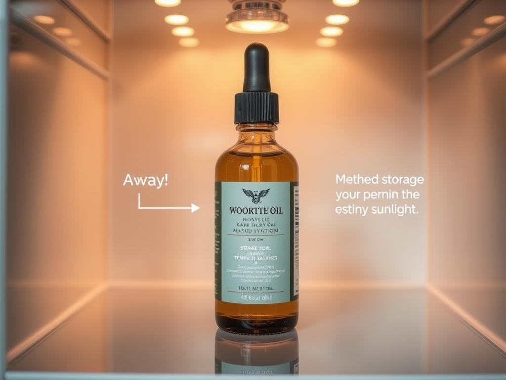 Prawidłowe przechowywanie Woortie Oil w oryginalnym opakowaniu