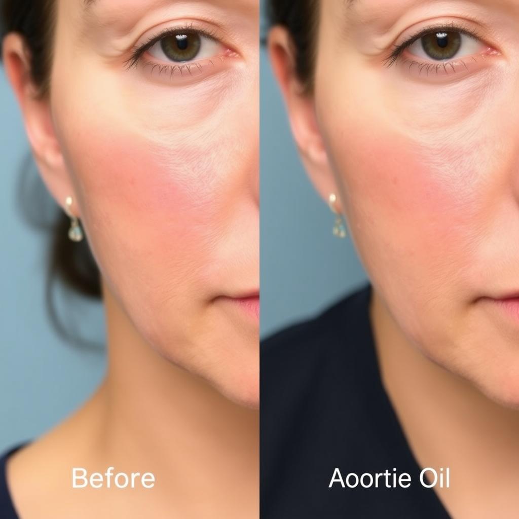 Efekt działania Woortie Oil na skórę z brodawkami